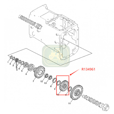 جابجایی گیربکس 25/29T R134961 R113840 Gear برای جان دیر