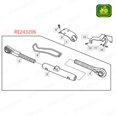 قطعات سه نقطه ای RE243206 پیوند لیفت برای تراکتور