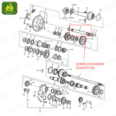 قطعات سیستم انتقال 82988529 83946987 E2NN7017EA گره برای تراکتور