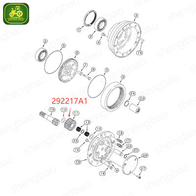 قطعات محور جلو 292217A1 دنده خورشیدی 29T برای لودر بیل دار