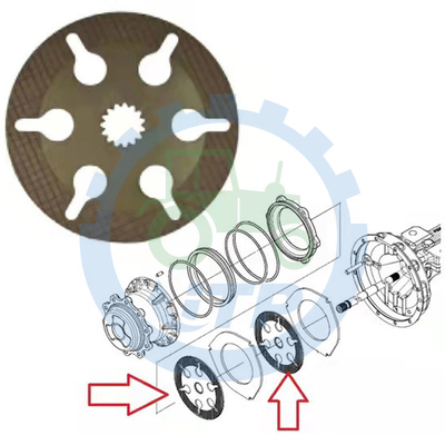87708434 دیسک ترمز برای B95CTC B110B B100BLR B90b U80C B95B B110C