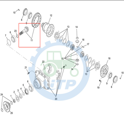 درجه بالا RE275344 چرخ دنده و پینیون مناسب برای