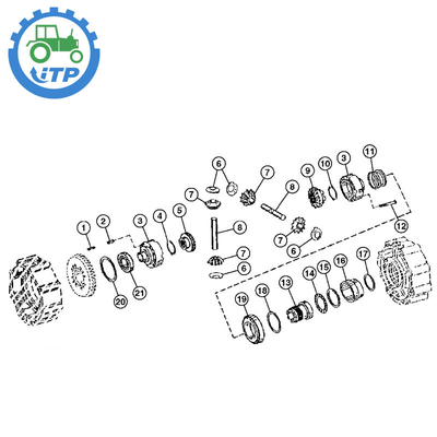 T163374 Backhoe 310 Differential Thrust Washer for