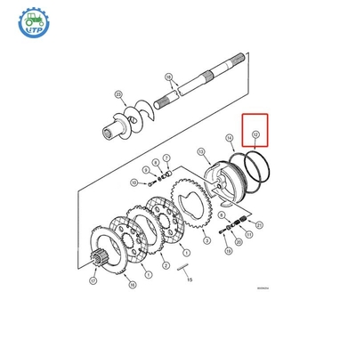 کیس 580SM 580SM 585G 586G 588G O Ring 308036A1 6193403M1