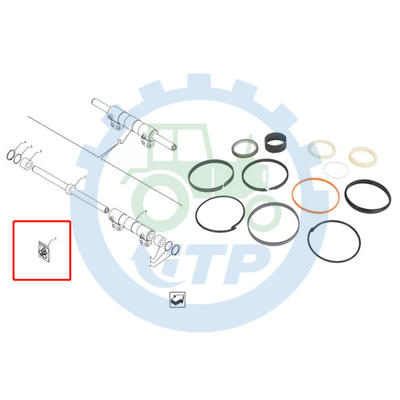 کیت مهر و موم کیس 580N 580SN 580SN WT 84257788 میله 38.1 میلی متری X سوراخ 76.2 میلی متر