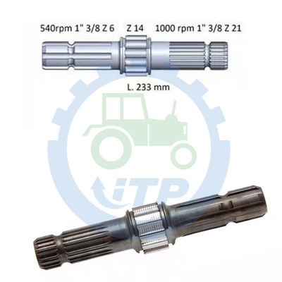 L173241 قطعات یدکی تراکتور برای جان دیر 6430 6100 7230 6125M 6330 PTO شفت 3.7 کیلوگرم